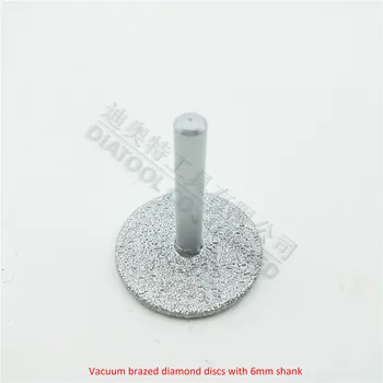 DIATOOL Dia35mm Vakuumske brazed diamond zgoščenke z 6 mm vodila za rezanje, brušenje in graviranje diamantno ploščo