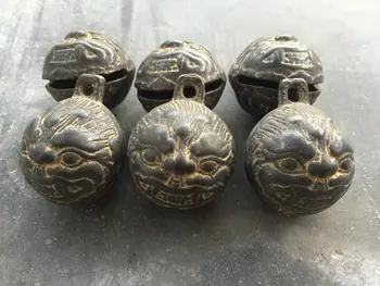 Dinastija Qing tiger glavo baker bell / konj bell, antične zbirke,1pc