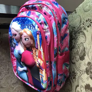 Disney nov nahrbtnik zamrznjene Princesa osnovni šoli vrečko 3d cartoon otroška šolska torba vrtec majhen nahrbtnik