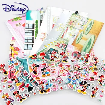 Disney Otroci nalepke Mickey Minnie minnie Puzzle ročno izdelane nalepke za Otroke, knjige, nalepke, risanka pegatinas autocollant enfant