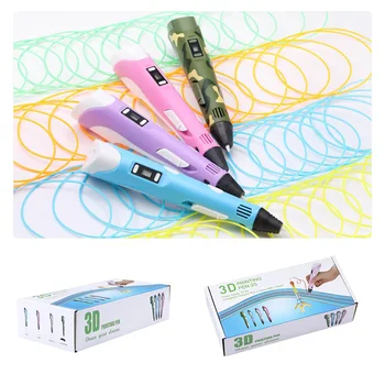 DIY 3D Tiskanje Pero z USB Digitalni Prikaz 3D Pero PLA Žarilno 3D Risanje Grafitov Pero Za Otroke, Izobraževalne Igrače, Darilo za Rojstni dan