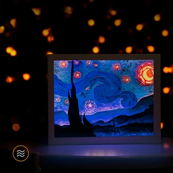 Doma Deco Lučka LED Van Gogh Zvezdnato Noč USB Star Postelji Svetilke Razsvetljave v Zaprtih prostorih Soba Dekoracijo