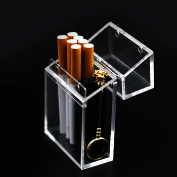 Držite 20 Palice Akril Zgostitev Zlitine Okvir Pregleden Cigaret Primeru Anti-tlak Visib Tobak Imetnik Shranjevanje Škatle Cigaret