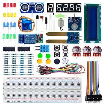 Elecrow Elektronskega DIY Starter Kit za Arduino Začetnike, Študente Otroci Načrtovanje Učenja Modul Tipala z 830 Breadboard