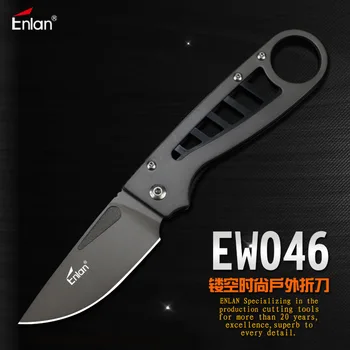 ENLAN EW046 8Cr13Mov Rezilo iz Aluminija Ročaj Zložljiv Nož Prostem Lov Kampiranje Preživetje EOS Nož DIY Rezanje Taktično Orodje