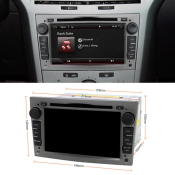 Eunavi 2 Din 4G DSP Android avtoradio DVD GPS Stereo Igralec Za Opel Astra H, G, J Vectra Antara Zafiri Corsa Vivaro Meriva Veda