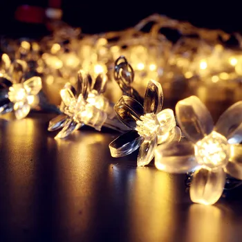 FIFLAME Garland Trakovi Razsvetljave na Baterijski Pogon LED Niz Vila Luči USB Kristalno Cvetje Za Notranjo Poroko Božič Decors