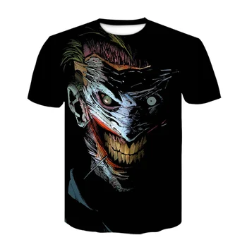 Film Klovn Joker 3D Tiskanja Tshirt Moški Ženske Hip Hop Ulične Tee T shirt Poletje Najnovejši Kul mens Oblačila Najstnik Vrhovi