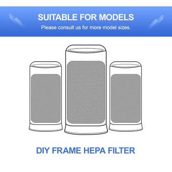 Filter po meri H12 zamenjava HEPA filter 500*175*40mm za čistilec zraka filter PM2.5,vonj