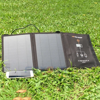 FOXSUR 5V 11W Sončne zložljiva torba za na Prostem Sončne Polnilnik Plošča 5V 1.85 Zložljive polnilnik, Prenosni Plezanje Polnilnik Za mobilne Telefone