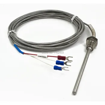 FTARP09 PT100 tip 3m kovinski pleteni kabel 100 mm sonda glavo RTR senzor temperature