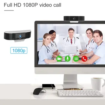 Full HD Webcam 1080P Samodejna izostritev Web kamera z Mikrofonom Proslavi spletna kamera za Računalnik, Mini Kamere 