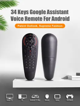 G30S Zraka Miško za Google Voice, Pomočnik 2.4 G Brezžični 33 tipke IR upravljalnikom Tipkovnica za Android tv box PC X96mini