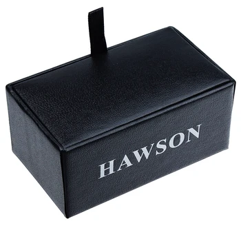 HAWSON Mens zapestne gumbe z Verigo--Kristal in Sijoče Zlato Ton Majica Pribor Najboljših Darila za Njega Pakirani v Lepo Polje