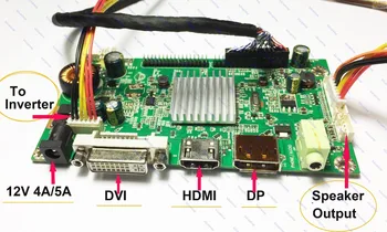 HDMI+DVI+DP LCD Krmilnik Odbor Spremlja inverter Kit komplet za 2560X1440 LM270WQ1(SD)(E3) LM270WQ1-SDE3 Zaslon zaslon