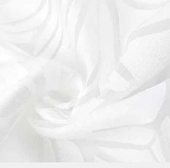 HELIAR Organza Bele Obleke za Poletje Kratek Rokav Elegantno Cvetlični Dame Visoko Pasu Stranke Obleke Iz Votlih Nov Design