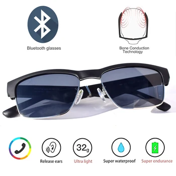 High End Pametna Očala Vodotesno Brezžično Bluetooth Hands-Free (Prostoročni Klicanje Glasbe, Audio Odprta Ušesa Sončna Očala