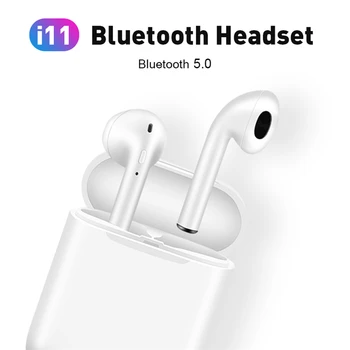 I11 tws Brezžične Slušalke Bluetooth 5.0 Stereo 3D Slušalke i7s i9s TWS Mini Čepkov Slušalke Za iPhone, Samsung Xiaomi LG Huawei