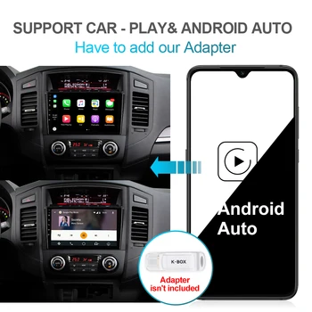 Isudar PX6 Android 10 1 Din Avto Radio Za Mitsubishi/Pajero 2006-Avto Večpredstavnostna 6 Core RAM, 4 GB ROM 64GB GPS DVR Kamera DSP