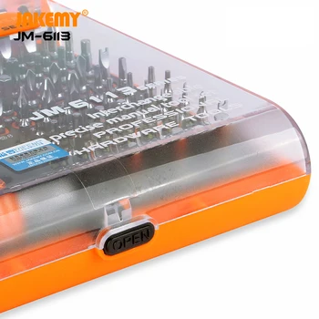 JAKEMY JM-6113 Strokovno gospodinjski diy orodja ergonomsko ročaj magnetni bitov priključek nastavljiva, prilagodljiva izvijač nabor