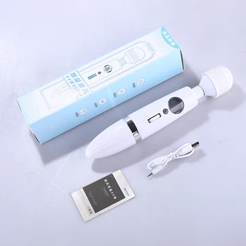 Japonska AV design navdih polnjenje prek kabla USB LCD-zaslon neskončno spremenljive hitrosti vibratorji za ženske g spot Sex igrače čarobno palico