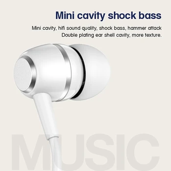Jellico Stereo Žične slušalke za V Uho Šport Slušalke Z Mikrofon Mini Čepkov Slušalke 3.5 mm Za iPhone, Samsung Šport Gaming Slušalke