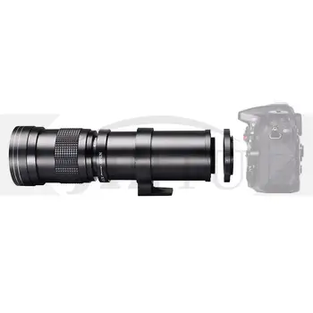 JINTU 420-800mm F/8.3-16 Priročnik HD Telefoto Zoom Objektiv za Nikon DSLR Fotoaparat D3100 D3200 D3300 D3400 D5100 D5200 D5600 D5300 D90