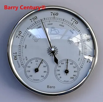 Kakovost, Natančnost, Aneroid 128mm 3 v 1 Barometer S Termometer in Higrometer Vlažnost Tester Metrski Ribolov
