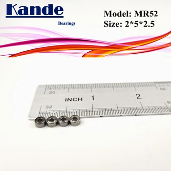 Kande Ležaji 10PCS MR52ZZ MR52Z MR52 Z MR52 ZZ MR52 Miniaturni Kroglični Ležaj 2x5x2.5 mm
