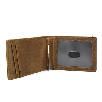 Kartico vrečko denarnice dve uporaba modela osebnosti retro črno rjavo denarnico kovanec torbici Prva Plast Usnja Cowhide Zrel človek je denarnica