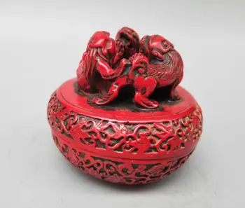 Kitajski imitacije rdečo smolo lev kadila gorilnik