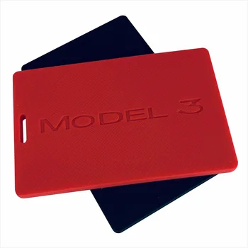 Ključ imetnika kartice za Tesla Model 3/Y,Silikonski Material Avto Ključ Kartico Primeru,Smart card protector vrečko