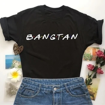 Korejski Kpop Bangtan Jungkook majica s kratkimi rokavi Ženske Modni Bangtan Fantje Ne več Sanje Unisex Merch vrh tees Ženske Oblačila