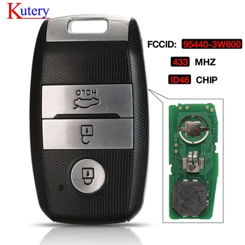 Kutery Smart Remote Key Fob 3 Gumbi 433MHz ID46 Čip za Kia K5 Sportsge FCCID: 95440-3W600 TOY48 REZILO