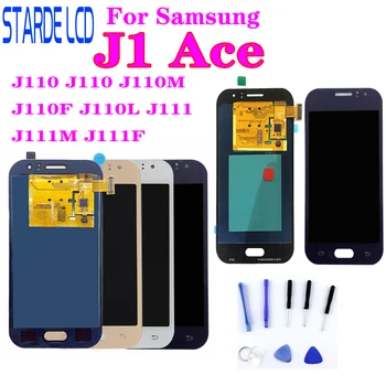 Lahko Prilagodite J1 Ace LCD Zaslon Za Samsung Galaxy J1 Ace J110 J110F J110H J110FM J111F J111M J111FN LCD-Zaslon na Dotik Asse