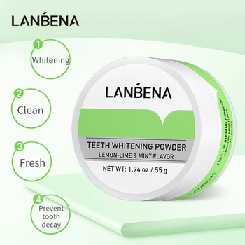 LANBENA Beljenje Zob Zobno Higieno Čiščenje Zob Odstraniti Tartar Varno v Prahu Pikanten Lemon Lime Ustno Higieno Zob Zobna Nega
