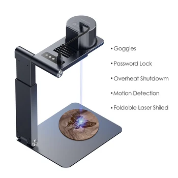 Laserpecker Pro Laser Graverja 3D Tiskalnik, Prenosni Mini Lasersko Graviranje Stroj Namizje Etcher Rezalnik Graverja W/ Električni stojalo