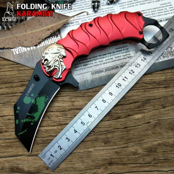 LCM66 zložljiva Karambit Folding Nož csgo Darilo Taktično Žepni Nož,prostem kampiranje džungle preživetje boj samoobrambe orodje