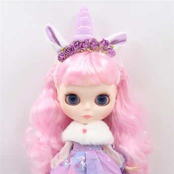 LEDENO DBS Blyth Lutka Samorog lutka z obleko, ne čevlji 30 cm 1/6 bjd bela koža dekleta darilo, ki se oblikuje lutka