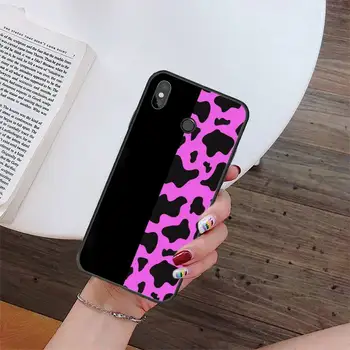 Leopard natisniti luksuzni seksi roza Primeru Telefon Za Xiaomi Redmi opomba 8 9 9 Pro 9 9a