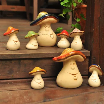 Lepe Gobe Družino Keramične Obrti Miniaturne Figurice Mini Pravljice Pribor Vrt Lep Dom Dekor Kreativno Poročno Darilo