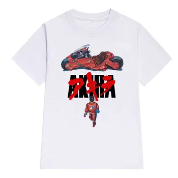 LettBao Akira Synthwave T-Shirt Moški Kratek Rokav Poletje Moda Tshirt Priložnostne Bela Majica Bombaž Moda Tee Shirt O-Vrat Vrhovi