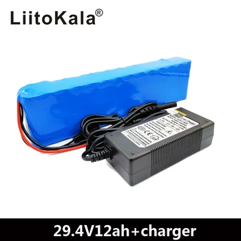 LiitoKala 7S4P 24V 12ah litij-ionska baterija baterije za električna motorna kolesa, ebike skuter voziček cropper z BMS
