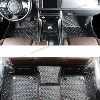 Lsrtw2017 usnje avto talna obloga za jaguar XJ X350 X351 2003-2019 2010 2011 2012 2013 2018 2019 preprogo preprogo dodatki