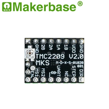 Makerbase MKS, TMC2209 2209 Koračnih Motornih Voznik StepStick 3d tiskalnik deli 2.5 UART ultra tihi Za SGen_L Gen_L Robin Nano