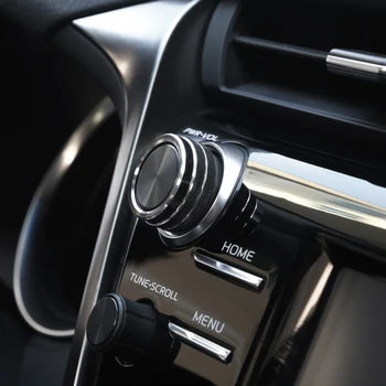 Malo Spremeni iz Nerjavečega Jekla Audio CD Prilagoditev Gumb Okrasni Prstan za Toyota Camry 2018 2019 8 8. dodatki