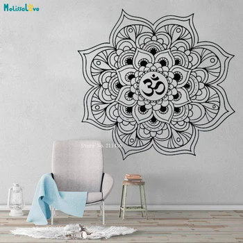 Mandala vinilna om Simbol Nalepko Domov Dekoracijo Umetnosti Vinil Inspirativno Motivacijske Joga Studio se Sprostite Plakat YT4058