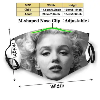 Marilyn Monroe Portret Letnik Ikono, Ikona 1950 Retro Stari Hollywood Klasičnih Celeb Proti Prahu Masko Stroj Filter