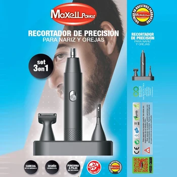 Maxell lase natančnost brivnik z britvico base 3 v 1 baterij kakovosti oskrbe brado zatiči darilo
