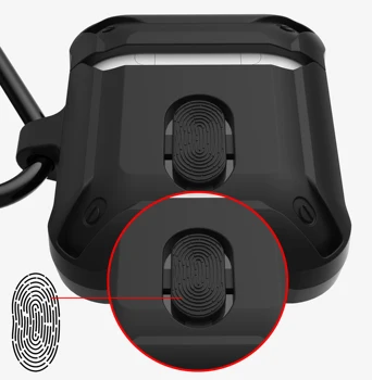 Mehka Primeru Za Apple Airpods 2 Luksuzni Slušalke Pribor TPU + PC Slušalke Mehko Kritje Oklep Za AirPods Primeru Z Keychain